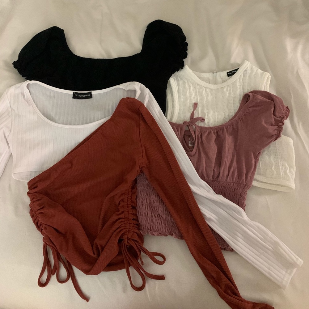 PACSUN SHIEN PLT CROPTOP BUNDLE